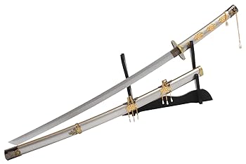 刀剣乱舞-鶴丸国永 cosplay 武具 日輪刀 模造刀 刀装具 居合刀 日本刀 模造刀 美術刀 木製 刀袋付き 美品 コスプレ 鶴丸国永